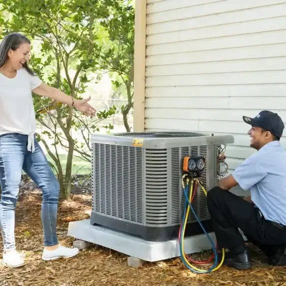 I Care Air Care service technicians in uniform ready for AC repair calls across Wesley Chapel, FL